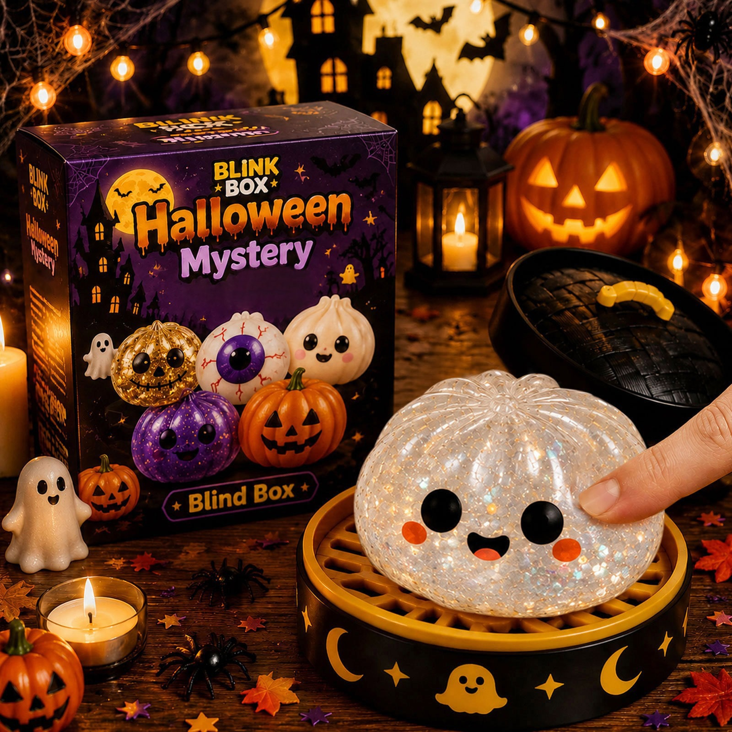 Halloween Ghost Squeeze Toys – Cute Scary Stress-Relievers for Party Favors