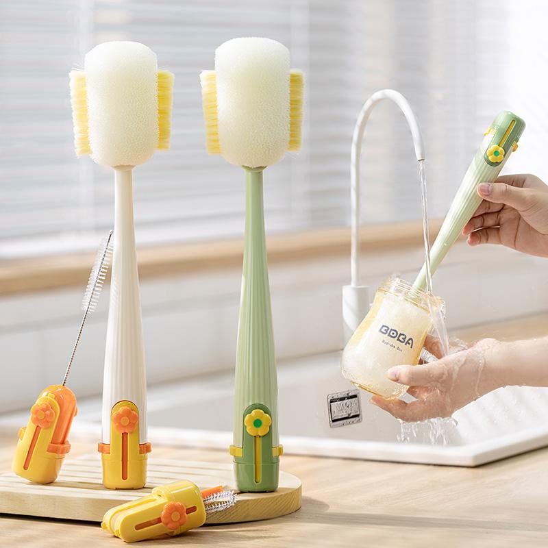 5-in-1 Bottle Cleaning Brush (Multifunctional) – For Cup Lid Cleaning & Home Kitchen Tasks