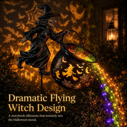 🧙‍♀️✨Halloween Witch Cauldron Garden Light