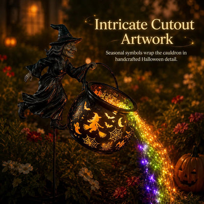 🧙‍♀️✨Halloween Witch Cauldron Garden Light