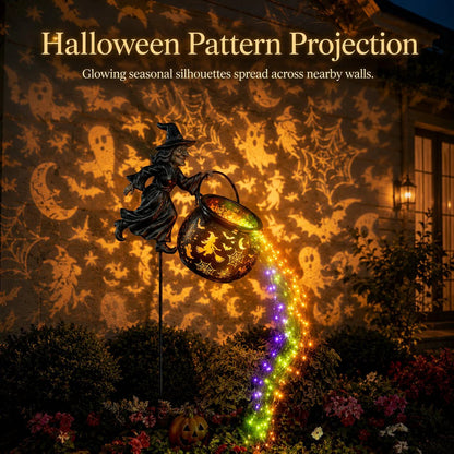 🧙‍♀️✨Halloween Witch Cauldron Garden Light