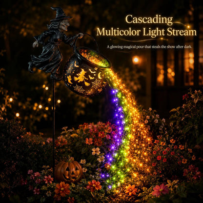 🧙‍♀️✨Halloween Witch Cauldron Garden Light